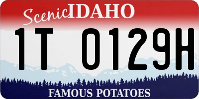 ID license plate 1T0129H