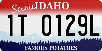 ID license plate 1T0129L