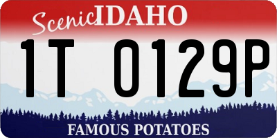 ID license plate 1T0129P