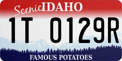 ID license plate 1T0129R