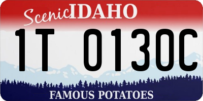 ID license plate 1T0130C