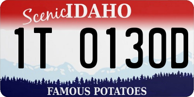 ID license plate 1T0130D