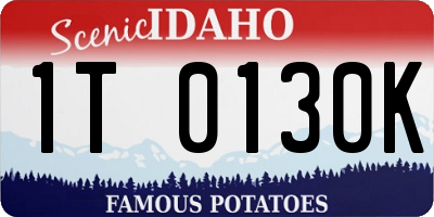 ID license plate 1T0130K