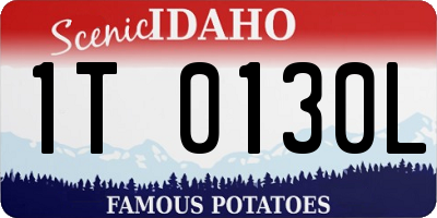 ID license plate 1T0130L