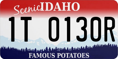 ID license plate 1T0130R