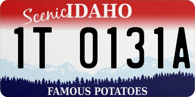 ID license plate 1T0131A