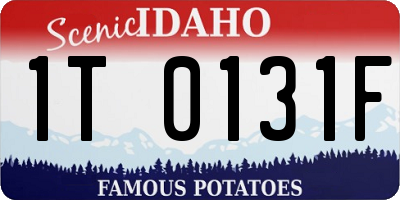 ID license plate 1T0131F