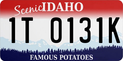 ID license plate 1T0131K