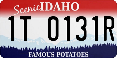 ID license plate 1T0131R