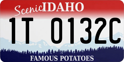 ID license plate 1T0132C