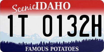 ID license plate 1T0132H