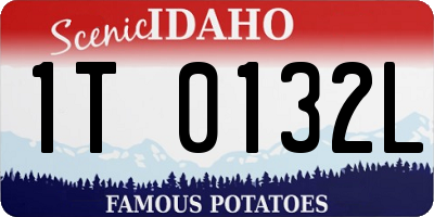 ID license plate 1T0132L
