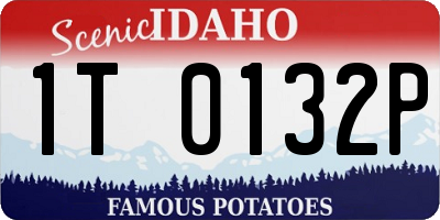 ID license plate 1T0132P