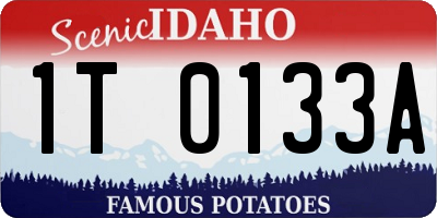 ID license plate 1T0133A