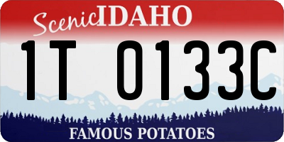 ID license plate 1T0133C