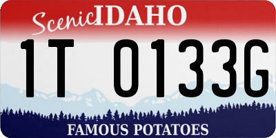 ID license plate 1T0133G
