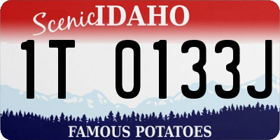 ID license plate 1T0133J