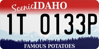 ID license plate 1T0133P