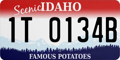 ID license plate 1T0134B