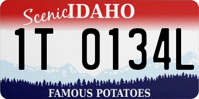 ID license plate 1T0134L