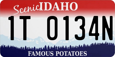ID license plate 1T0134N