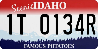 ID license plate 1T0134R