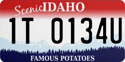ID license plate 1T0134U