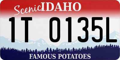 ID license plate 1T0135L