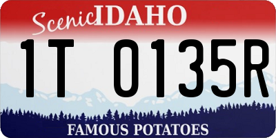 ID license plate 1T0135R