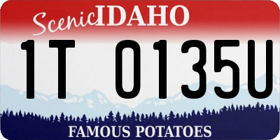 ID license plate 1T0135U