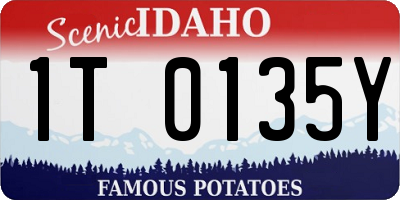 ID license plate 1T0135Y