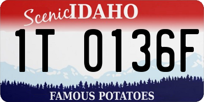ID license plate 1T0136F