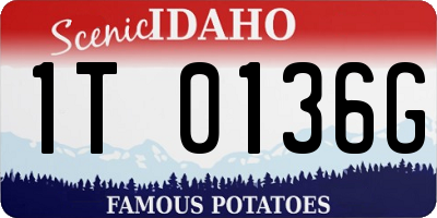 ID license plate 1T0136G