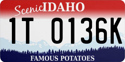 ID license plate 1T0136K