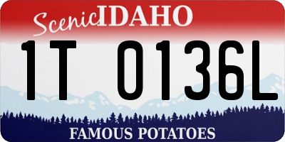 ID license plate 1T0136L
