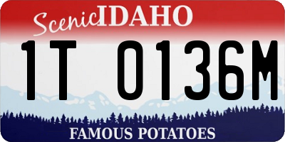 ID license plate 1T0136M