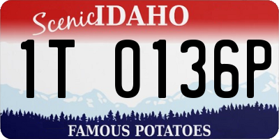 ID license plate 1T0136P
