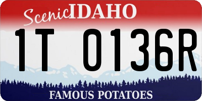 ID license plate 1T0136R