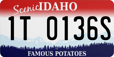 ID license plate 1T0136S