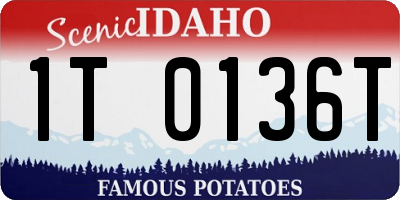 ID license plate 1T0136T