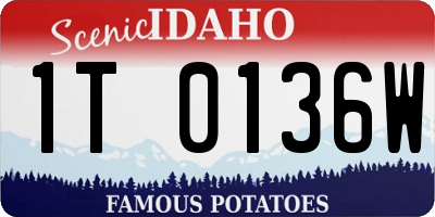 ID license plate 1T0136W