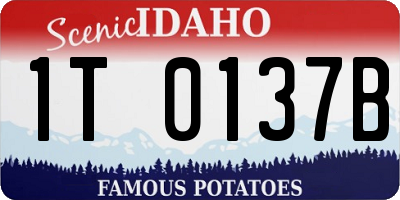ID license plate 1T0137B