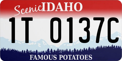 ID license plate 1T0137C