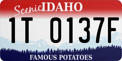 ID license plate 1T0137F