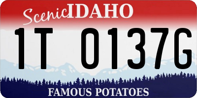 ID license plate 1T0137G