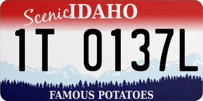 ID license plate 1T0137L