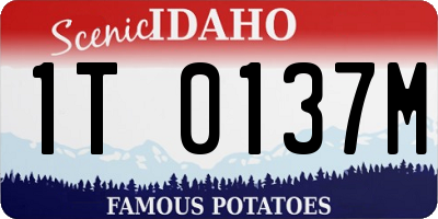 ID license plate 1T0137M