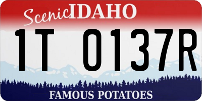 ID license plate 1T0137R