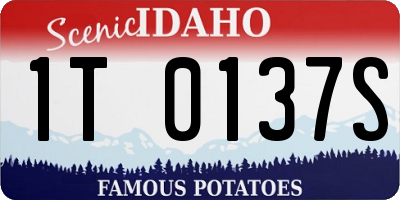 ID license plate 1T0137S
