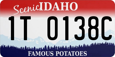 ID license plate 1T0138C